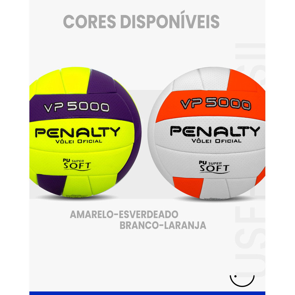 Bola de Vôlei Penalty VP 5000x Ultra Fusion de Quadra Super Soft
