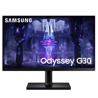 Monitor Gamer Samsung Odyssey 24", FHD, 144 Hz, 1ms, com Ajuste de Altura, HDMI, DP, Freesync, Preto, Série G30