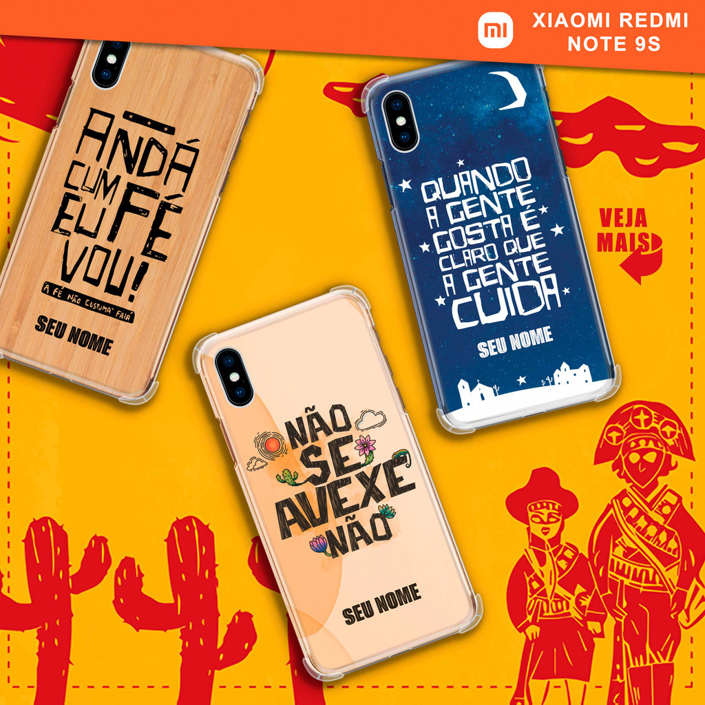 Capa Capinha - Xiaomi Redmi Note 9S - Sertão Nordeste Personalizada