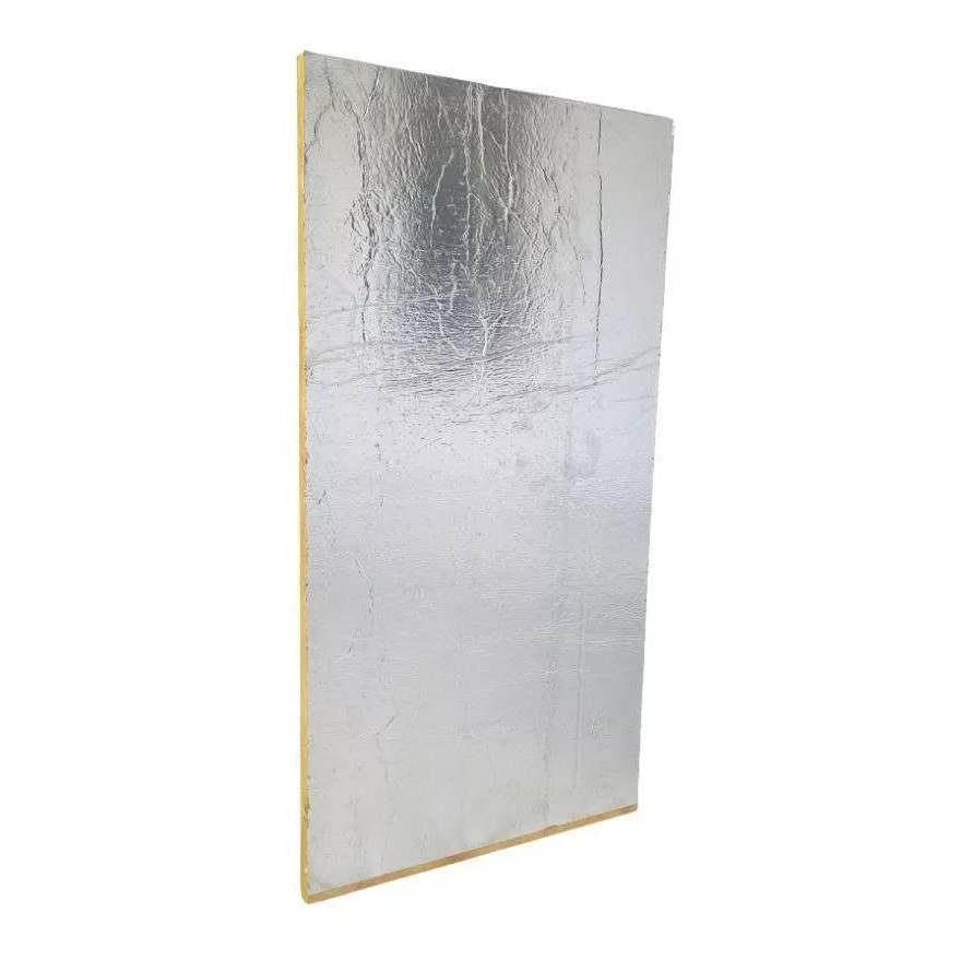 Placa Lã de Vidro Aluminizado 1 Faces 1200x600x25 mm - 30kg/m3 - 1 Unidade 0,72m2