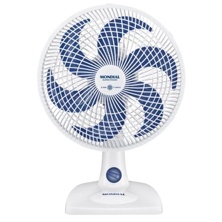 Ventilador de Mesa Mondial Super Power 6 Pás 30cm 127v Branco Azul VSP-30-W em Oferta na Shopee