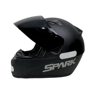 KIT Capacete Fechado Ebf New Spark Solid + Vis FumÊ