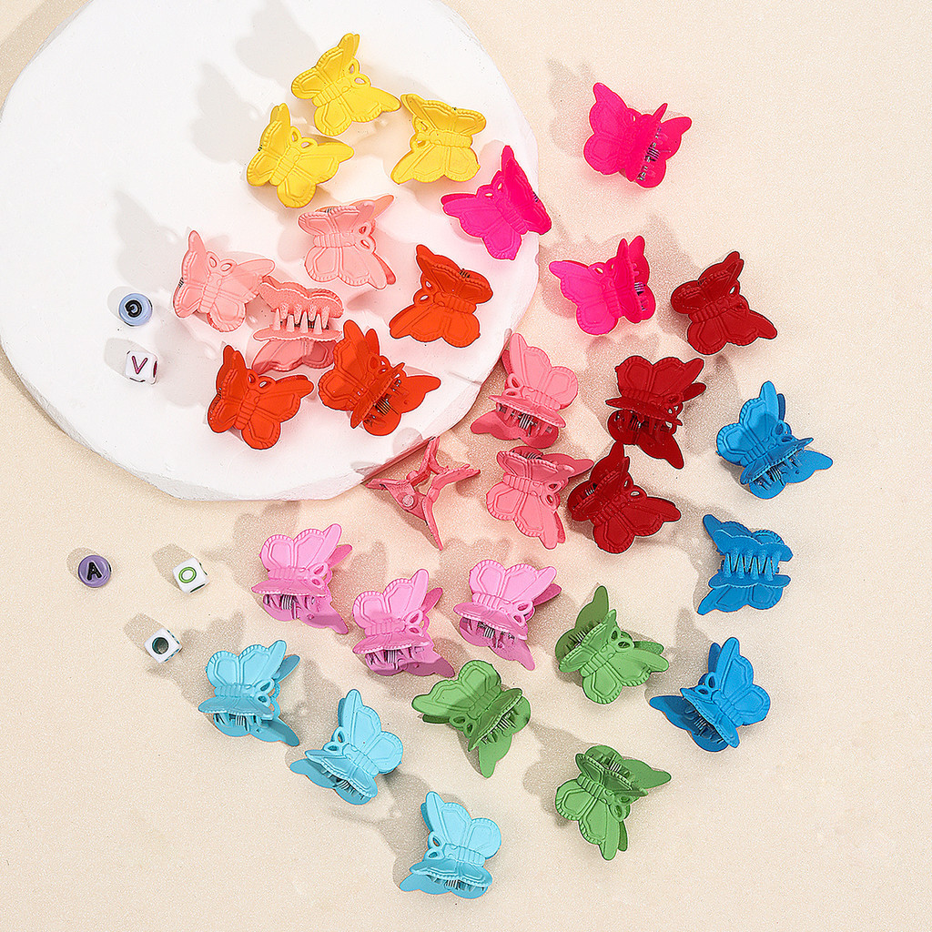 30pcs Garras De Cabelo Borboleta Multicolor Abrazina Vívida Grips Baby Girls Kids Braided Hair Accessories