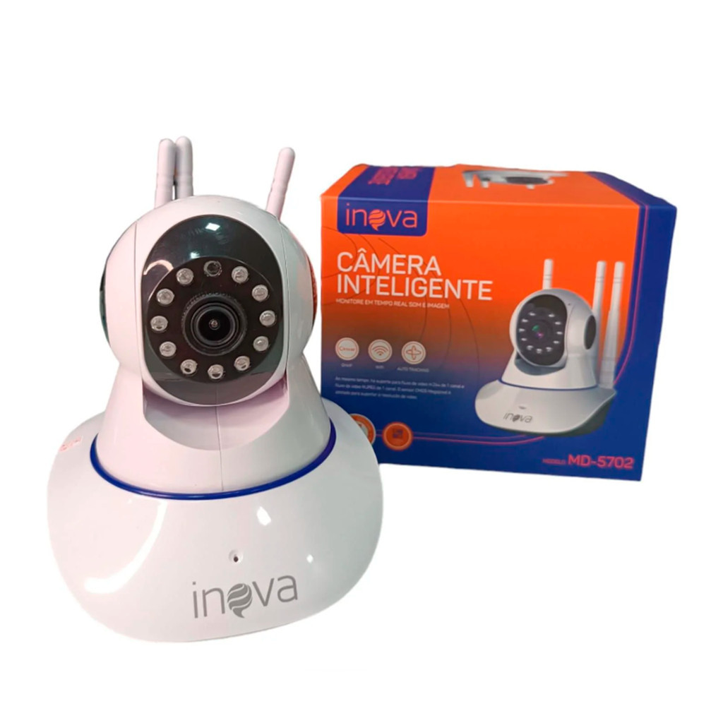 Camera De Segurança Inteligente Ip Wi-fi Autotracking Segurança Inova Interna