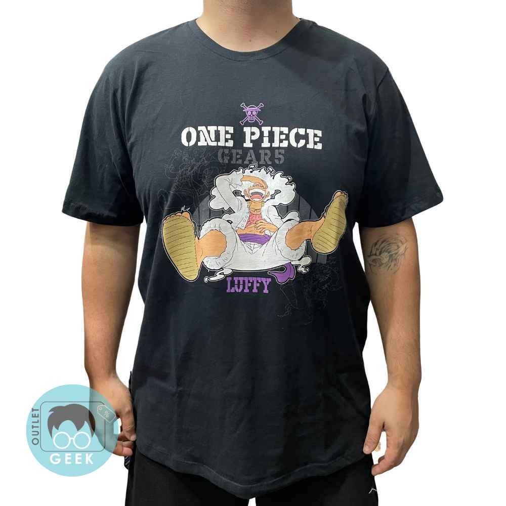 rofj collection TEE ONE PIECE 「GEAR's」M Camiseta Piticas - One Piece Gears Luffy M. Gomu Gomu | Shopee Brasil