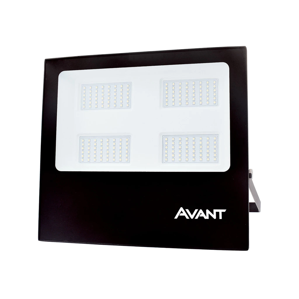 Refletor Led Slim 200w 6500k Branco Frio 110v/220v Ip65 a prova dágua Preto Cod: 259701370 Avant
