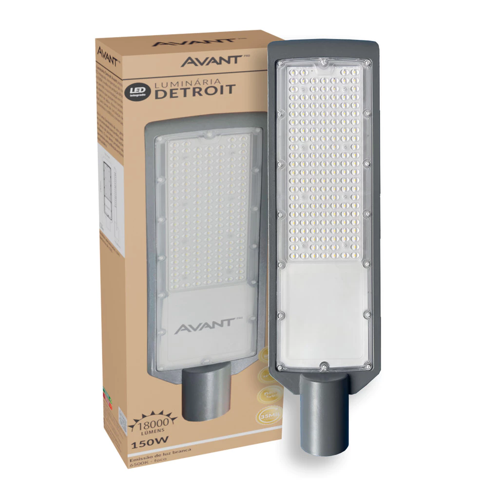 Luminaria Led Poste Detroit 6500k Bivolt 150w Avant Pro