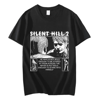 2024 Camisa De Presente Horror Game Silent Hill 2 Camisas Gráficas Harajuku Vintage Manga Curta xs-3xl