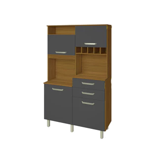 Cozinha Compacta 4 Portas 2 Gavetas Nesher Jr