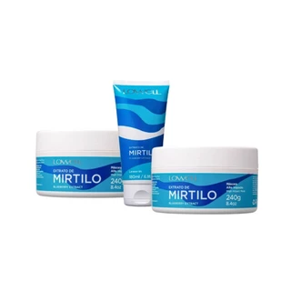 Kit Lowell Extrato Mirtilo Duo Mask thermoactive Oil (3 Produtos)