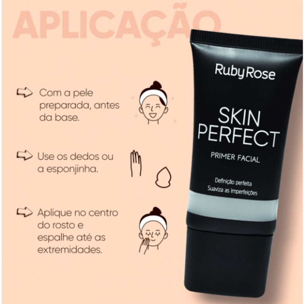 Primer Para Rosto Ruby Rose Skin Perfect Primer - ORIGINAL | Shopee Brasil