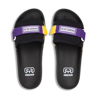 Chinelo Slide Bravo Hocks Roxo Amarelo Elai