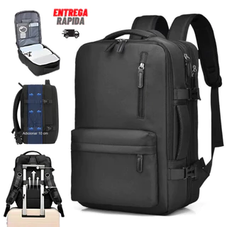 Mochila de Viagem Masculina Feminina Executiva Impermeável Reforçada Grande para Notebook Premium