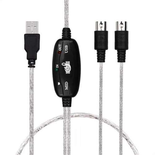 Cabo Midi Para Usb, Instrumentos Musicais Para Usb 2.0