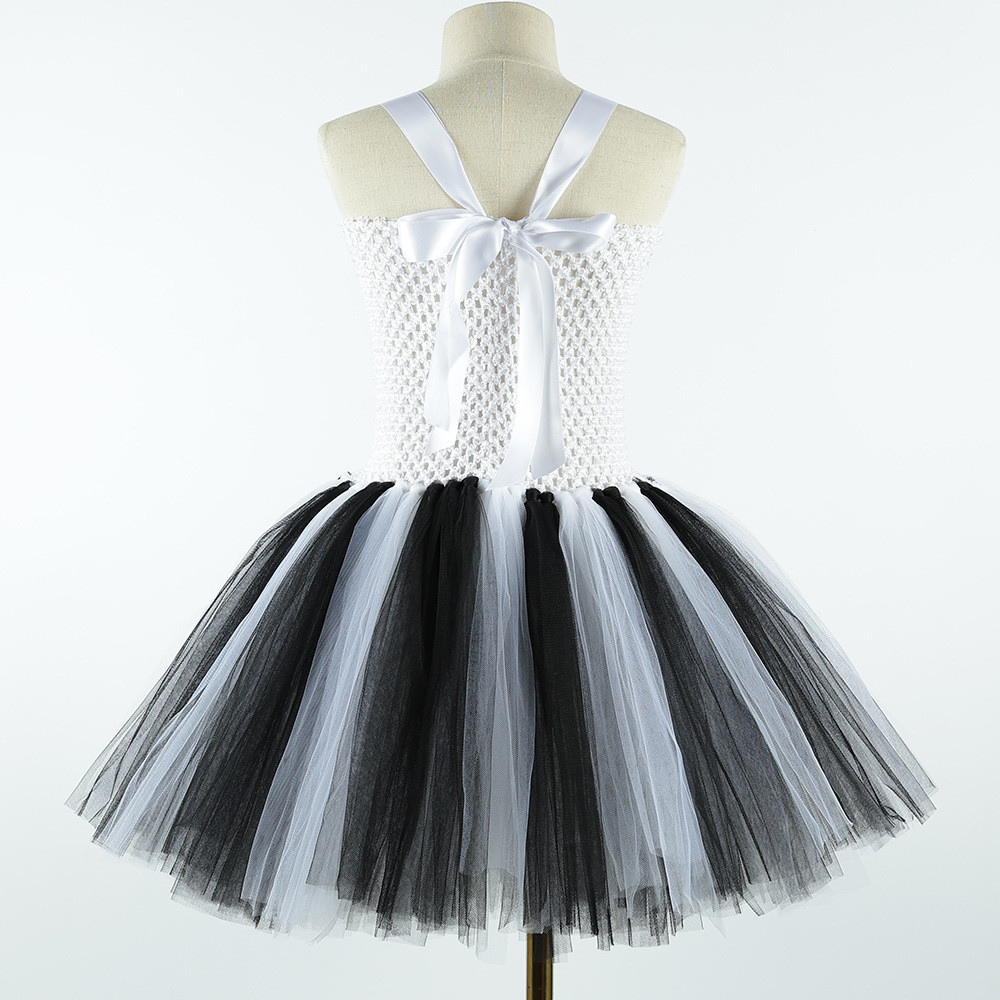 Forest Party Zebra Animal Dress Up Meninas Vestido de Princesa de Gaze