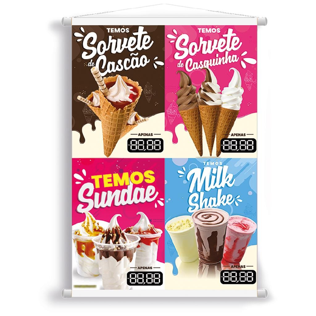 O que é Banner de Sorvete Casquinhas? Guia e Onde Comprar | BuscaProdutos