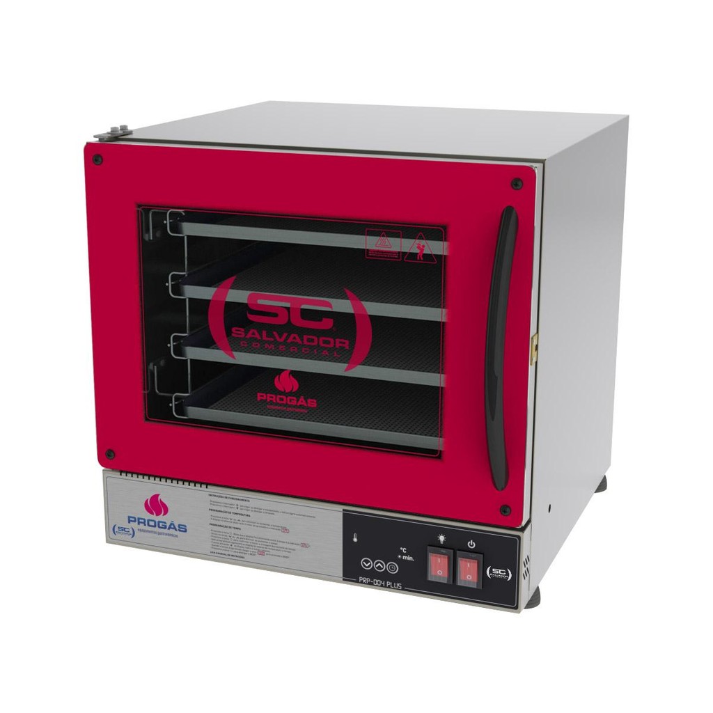 Forno Turbo Elétrico Fast Oven Prp-004 Plus Vermelho - Proga