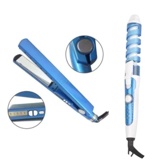 Kit Modelador de Cachos Aspiral + Prancha Chapinha Nano Titanium - Entrega Pronto em Oferta na Shopee