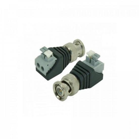 Plug BNC com Borne Engate Rápido CBNC0005 Preto Storm - PCT / 10