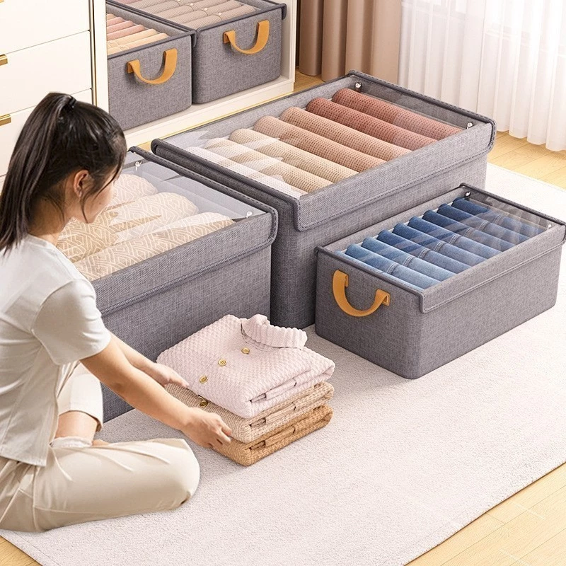 Organizador De Guarda-Roupa Dobrável Para Roupas E Calças Grande Dura Alto Qualidade