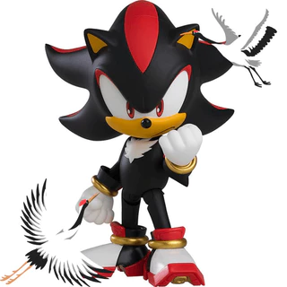 [Direto do Japão]Nendoroid Sonic the Hedgehog Shadow the Hedgehog figura de ação plástica pintada.