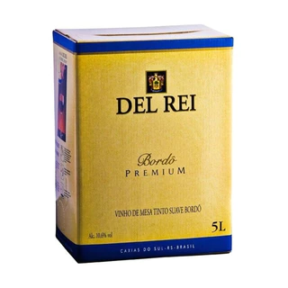Vinho Del Rei Tinto Suave Bordo Bag In Box 5 L