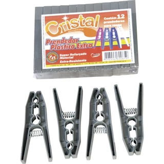 Prendedor de Roupa Cristal de Plástico Extra 60 Embalagens com 12 Unidades em Oferta na Shopee