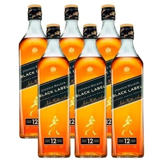 Whisky Black Label 1L 6 Unidades Johnnie Walker