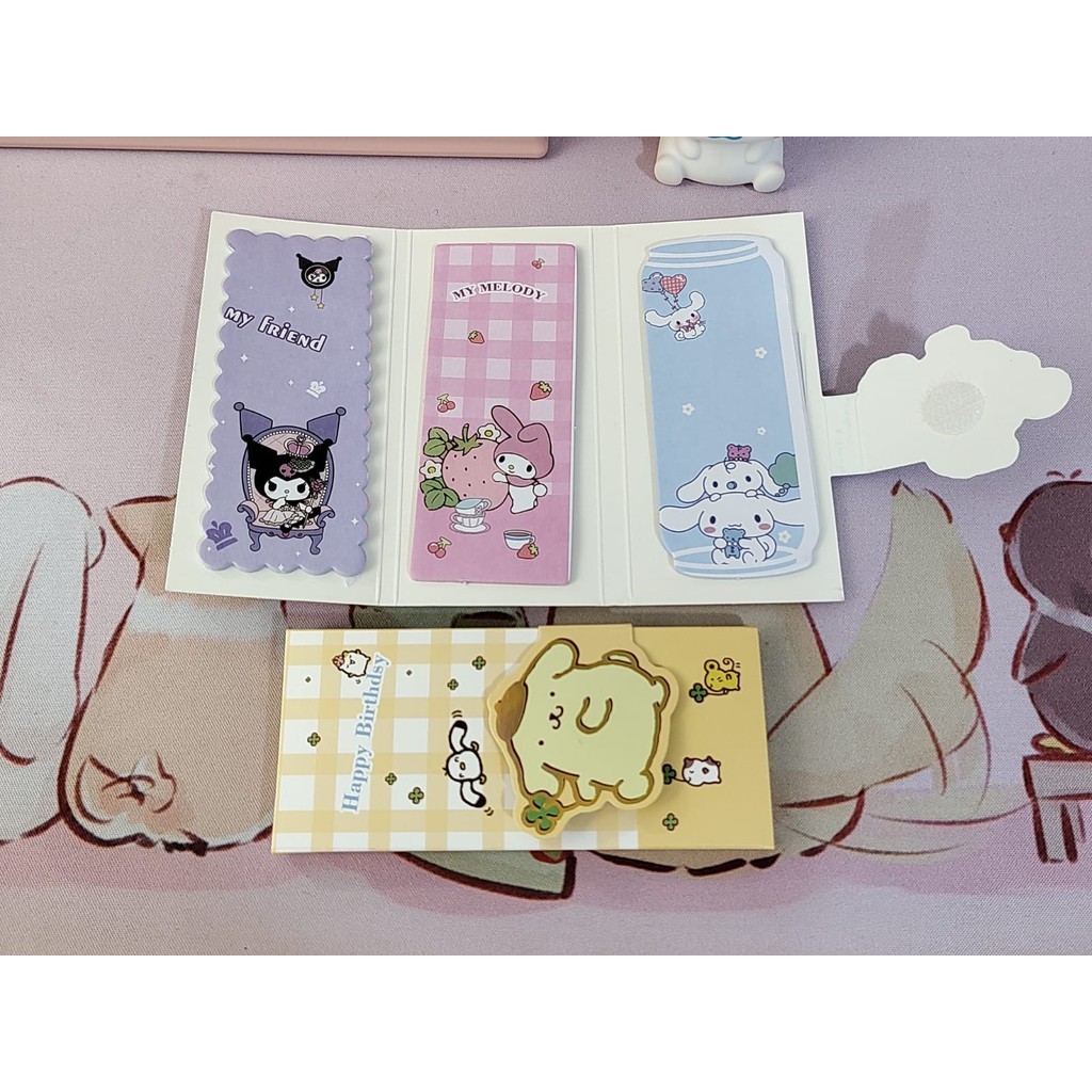 Nota adesiva da turma da Hello Kitty, coleção xadrez, Post-it | Shopee ...