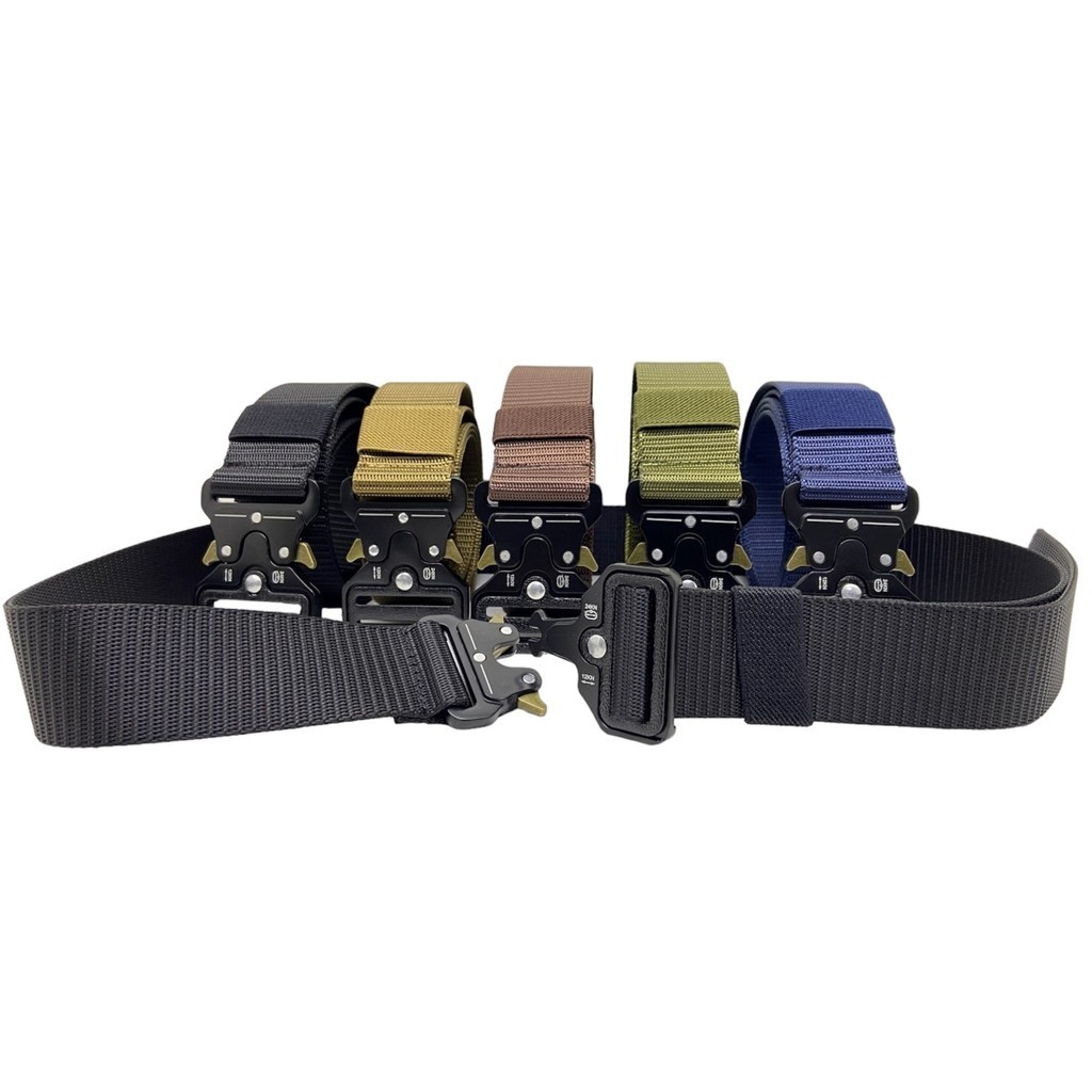 Cinto Para Calça Tática Jeans Militar Lona Fivela Resistente Liga Zinco Engate Rápido Original Para