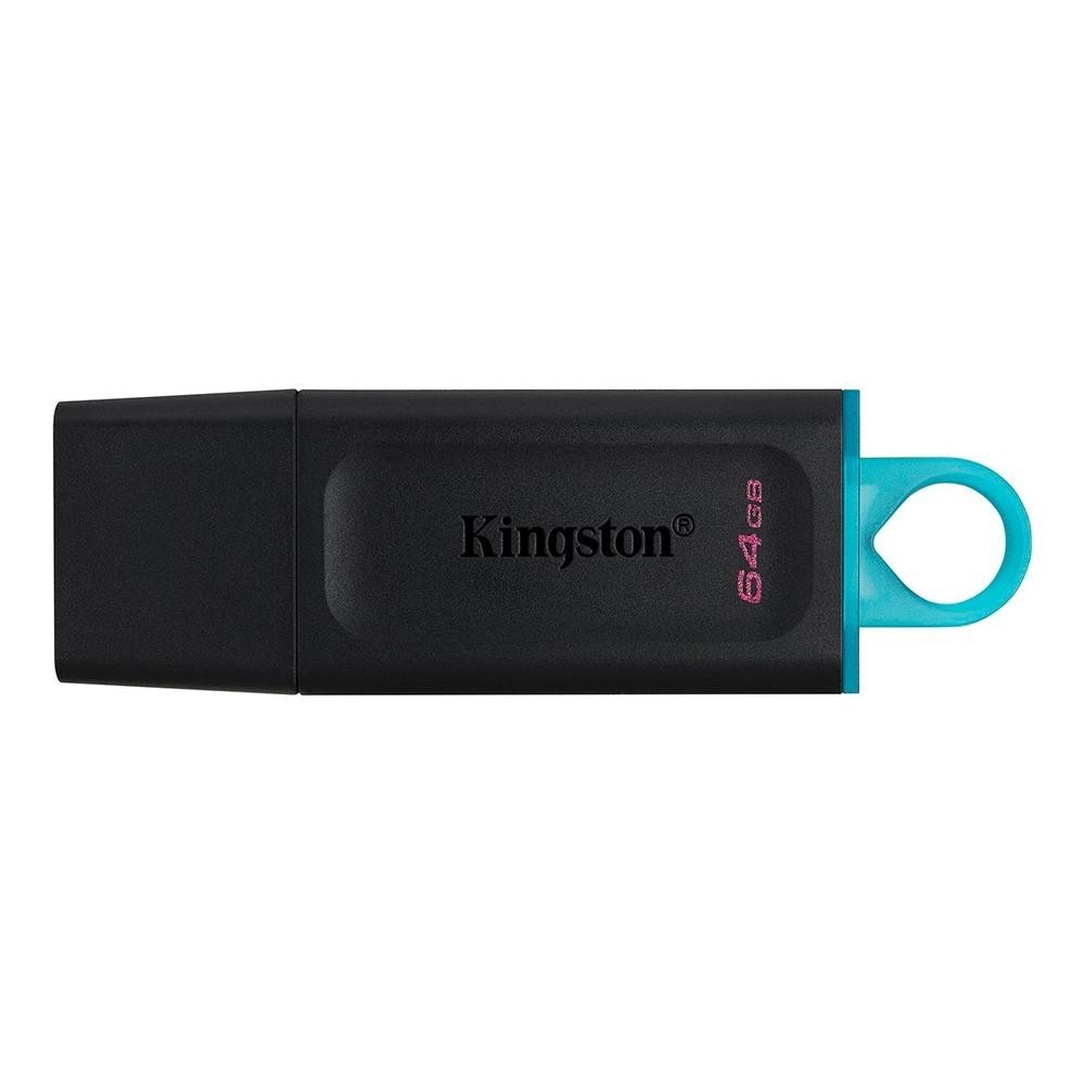PENDRIVE KINGSTON 64GB EXODIA USB 3.2 PRETO