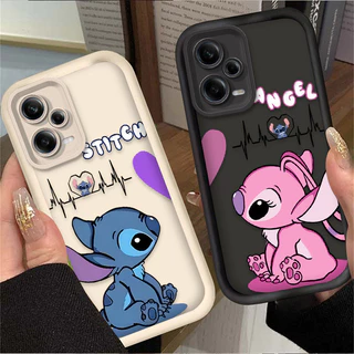 Para Xiaomi POCO C65 C67 C61 C40 C55 C51 X6 F6 f5 X5 M6 Pro 14 4G 5G Disney Stitch Angel Silicone 3D Cartoon Phone Case Capa Traseira Líquida De Macio