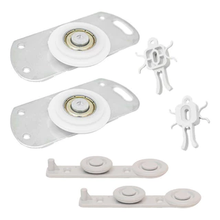 Roldana Guarda Roupa P/ Porta De Correr 32mm 45k Kit 1 Porta