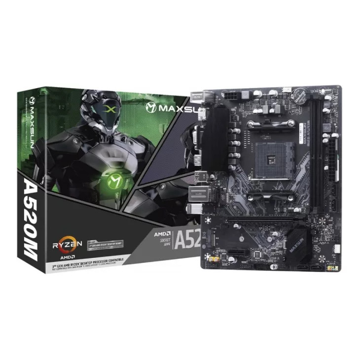 PLACA MÃE AM4 A520M - MAXSUM