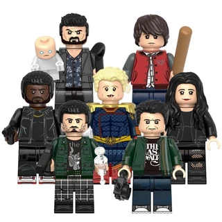 Homelander Frenchi Billy Butcher Hughie Campbell Ryan Kimiko Mike Equipe De Patrulha De Roupas Pretas Mini Bloco De Construção Figura Brinquedos Presente Para Crianças