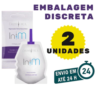 Kit 2 Ducha Higiênica Íntima Descartável Chuca Fácil In'M Xuca Enema - Prática Segura e Portátil