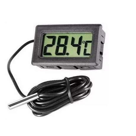 Termometro Digital Com Display Lcd Fio 1m Portátil para Geladeira Freezer Aquario Temperatura