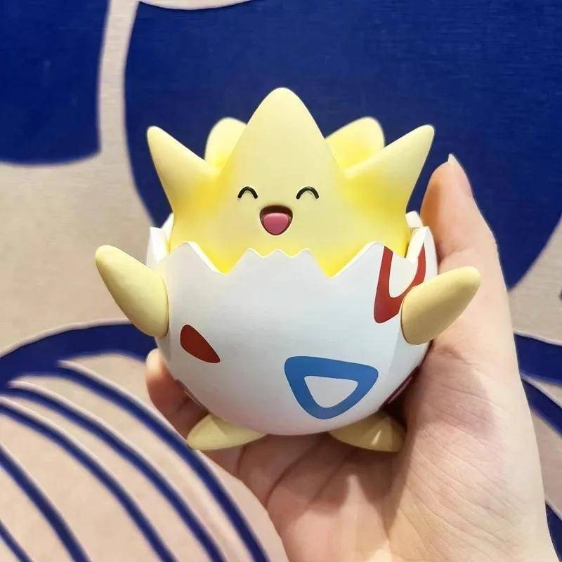 Anime Pokemon Togepi Figura GK Q Versão Kawaii Estátua Bonita Pvc Ação Figurino Modelo Colecionável Brinquedo Presente