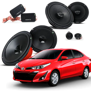 Combo 2 vias DSK165 + Alto falant Coaxial DCX165 Yaris Sedã