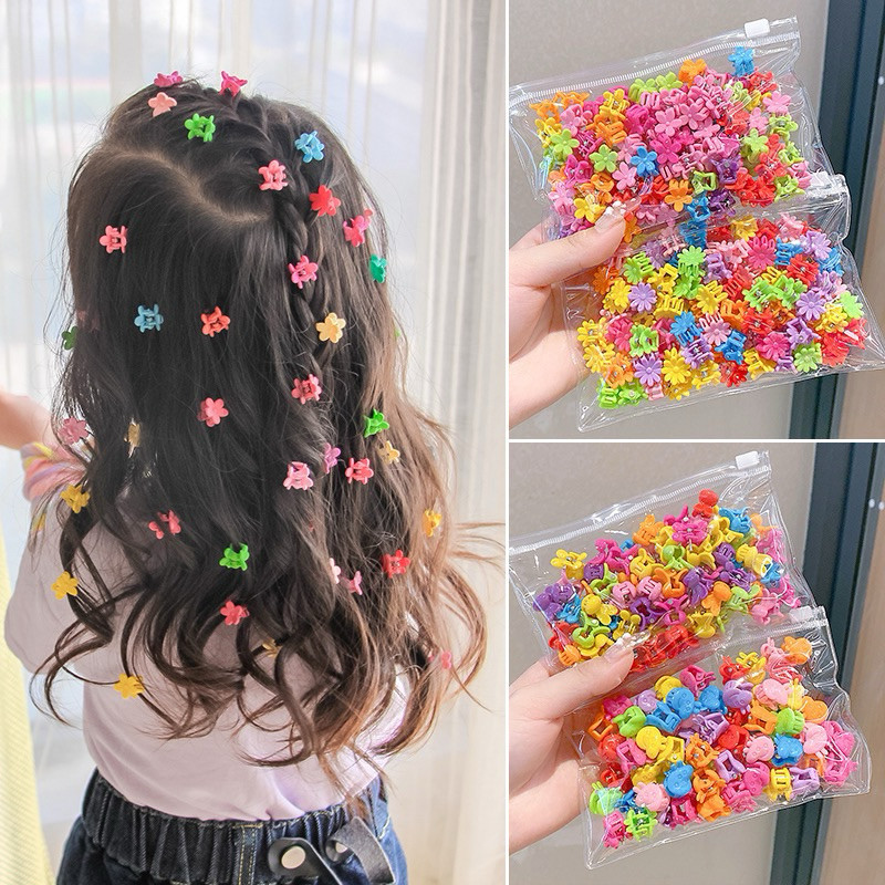 Kit Para Penteado Piranha Mini Para Cabelo Infantil Colorida Presilha ...
