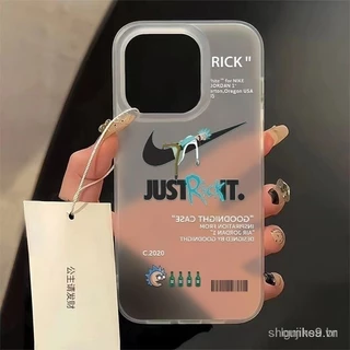 Rick marca de moda dos desenhos animados caixa do telefone aplicável iPhone 11 12 13 14 15 Pro Max 14promax 13promax 12promax 11promax 11pro 13pro casca fosco transparente
