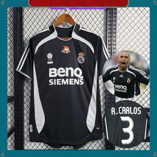 R-Madrid Retro 2006-2007 Terceira Camisa Da Equipe Raúl Ronaldo De Futebol 【 Free Freight �