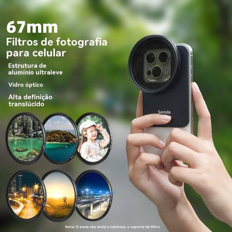 Filtro Fotográfico para Telefone Celular ND Filtro ND Filtro CPL Polarizador Beauty Softener 67MM Acessórios do Filtro de Lentes