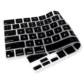 Protetor de Teclado Para MacBook Air 13 pol M2 M3 Modelos: A2681 A3113 Ano 2022 até 2024 - Preto