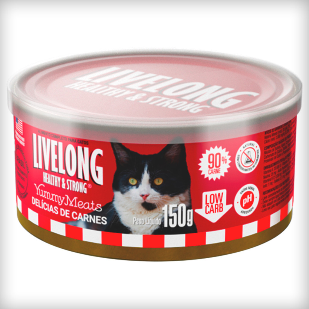 Livelong Sabor Delícias de Carne para Gatos - 150 g | Shopee Brasil