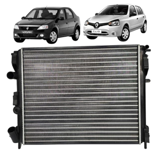 Radiador Rhino Renault Clio Logan Sandero Symbol 2006 2008 2010 2012 2013 Com ar