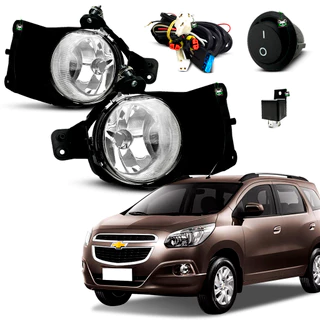 Kit Farol Auxiliar Spin 2012 2013 2014 2015 2016 2017 2018 2019 2020 Botao Tic Tac