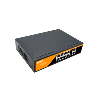 Switch Poe Com 8 Portas Poe + 2 Portas UP LINK HZ-1010GB-POE