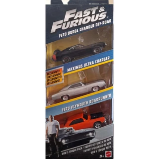 Pack de 3 Velozes e Furiosos - Equipe de Força do Dom (escala 1:55)