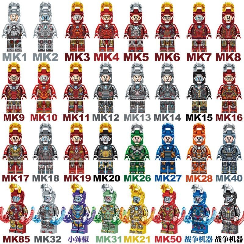 Melhor preço # Homem de Ferro Boneca Completo Compatível com Lego Thor Spider-Man Boneca Infantil Boy Brinquedo de montagem educativo